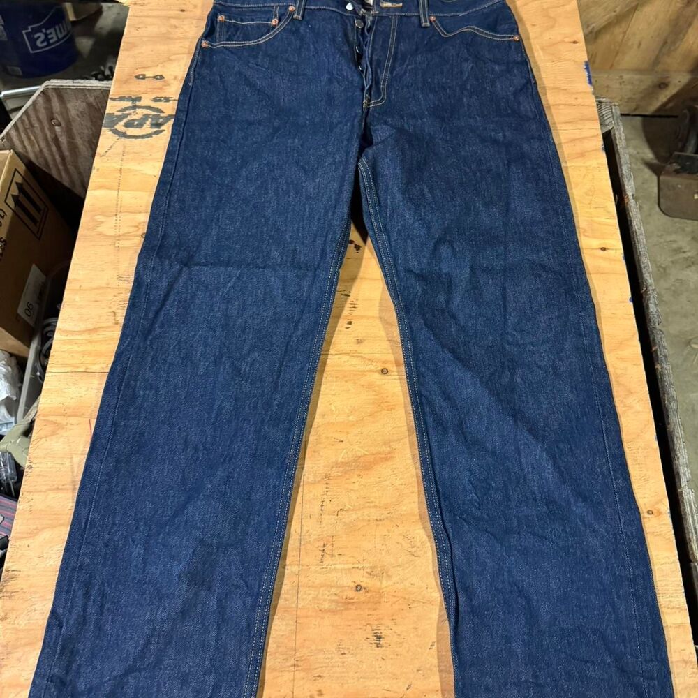 Levi-s Men's Navy and Blue Jeans